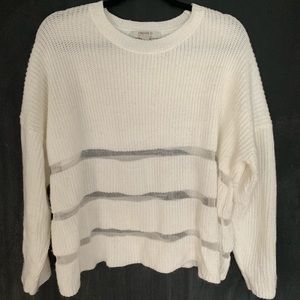 Forever 21 mesh sweater